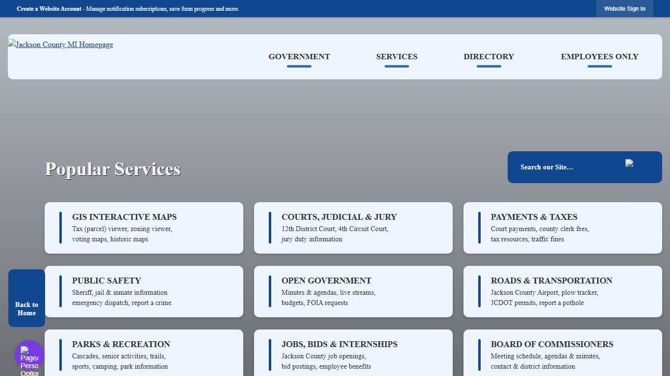 Jackson County, MI Official Website